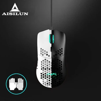 

Ajazz AJ390 New Lightweight Wired Mouse Hollow-out Gaming Mouce Mice 6 DPI Adjustable 7Key