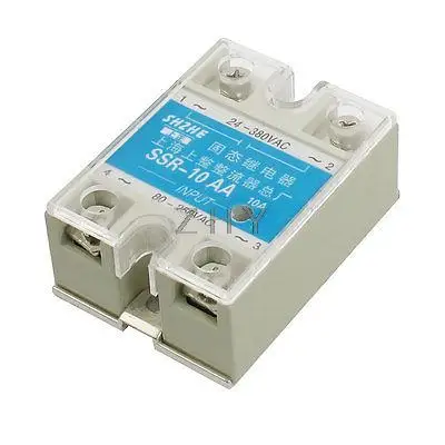 

SSR-10AA AC to AC Covered Solid State Module Relay AC 80-250V AC 24-380V