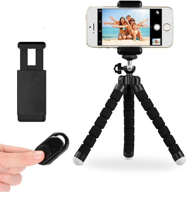 Гибкий штатив-подставка с осьминогом Gorillapod для мобильных телефонов Dslr и камер, настольный мини-штатив с bluetooth пультом дистанционного управления