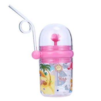 

250ml Boys And Girls Small Whales Will Spray Water Cup Water Cup Dolphin Plastic Straw Cup Infantil training Drinker New Arrival