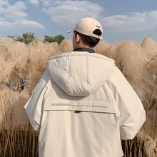 Высококачественная Толстая теплая зимняя мужская куртка с капюшоном, утолщенная парка на утином пуху, повседневное приталенное Мужское пальто с множеством карманов