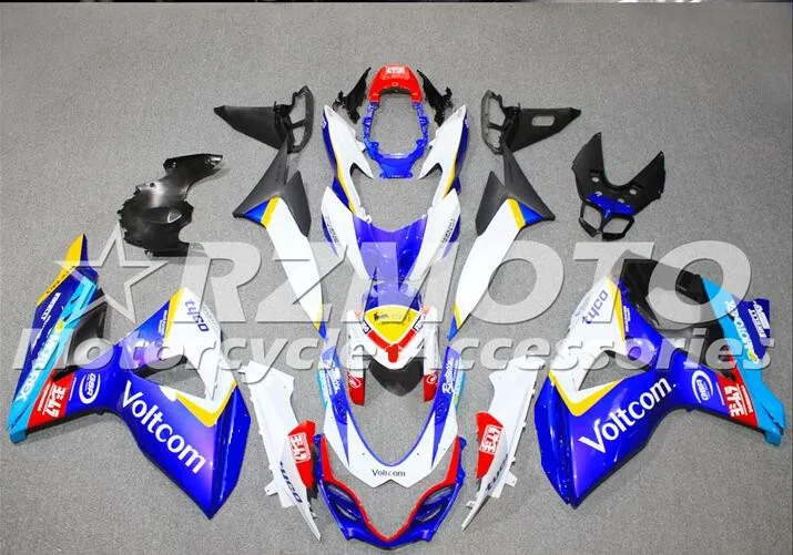 ACE наборы Новые для Suzuki GSXR1000 K9 2009 2010 впрыскивание, АБС-пластик мотоцикл обтекатель GSXR1000 K9 09 10 синий белый R42