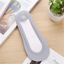 Низкие однотонные скрытые носки, незаметные носки из вискозы и хлопка, носки с силикагелевой подошвой, хлопковые носки без рисунка