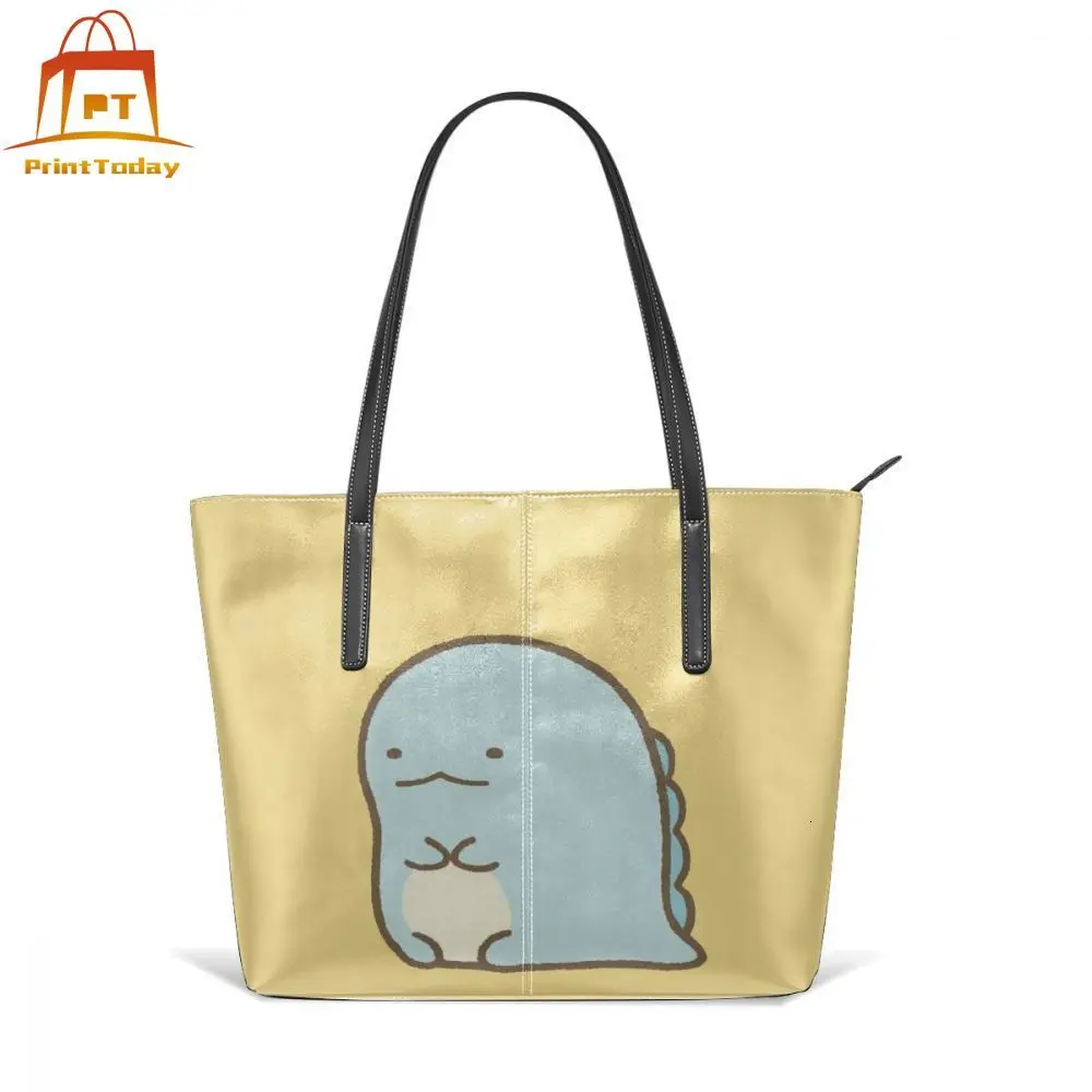 Sumikko Gurashi Сумочка сумки с верхней ручкой большая Подростковая кожаная сумка-тоут
