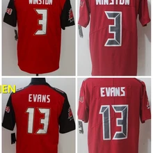 А+++ Качественная мужская футболка для взрослых 3 Jameis Winston 13 Mike Evans Tampa Bay