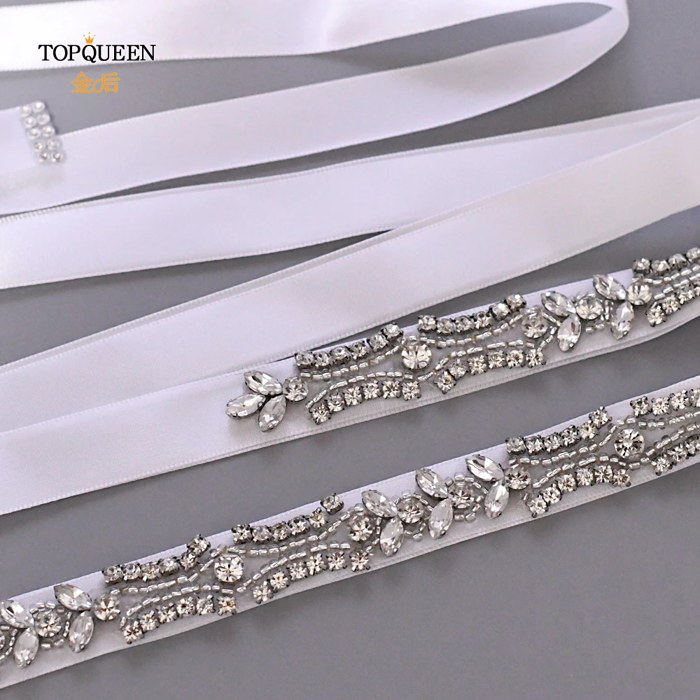 TOPQUEEN S430 Стразы для свадебного пояса, роскошные стразы, винтажные ремни для свадебного платья, ремни для женщин
