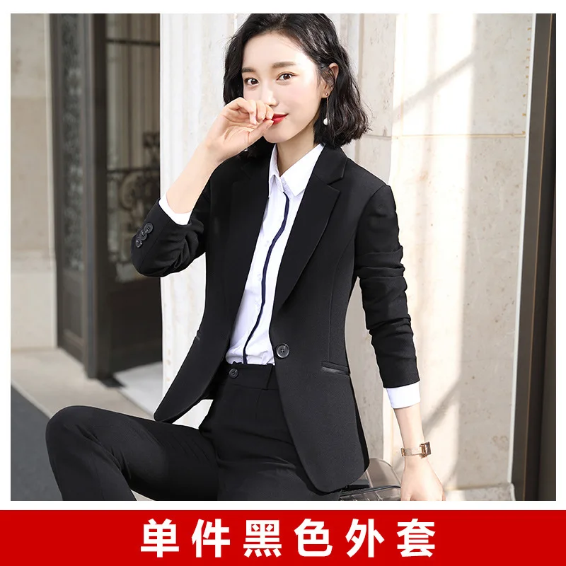 Ropa Formal para mujer, trajes de negocios mujer, moda de negocios coreana, traje de temperamento, novedad de otoño 2019 _ - AliExpress Mobile