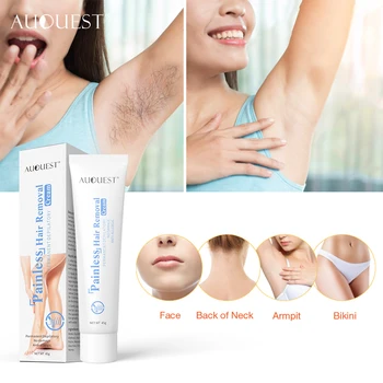 

AuQuest Natural Depilatory Cream Hair Removal Painless Cream for Armpit Legs Hair Effective Epilator Shaving & Hair Removal