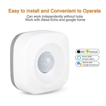 

WiFi PIR Motion Sensor For Home Office Security Alarm Compatible With TUYA IFttt Convenient High-quality