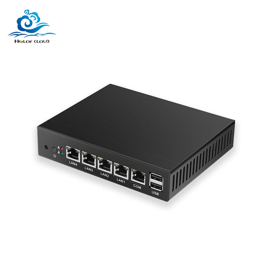 Маршрутизатор брандмауэра pFsense безвентиляторный мини ПК Celeron J1900 Quad Core 4 LAN порт