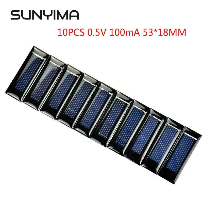 Mini Solar Panel 0.5V 100mA Solar Cells Photovoltaic Panels Battery Charger 