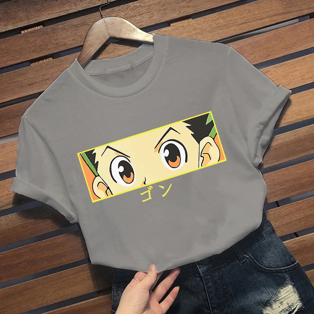 Anime Hunter X Hunter Gon Eyes Tshirt Personality Tops for Men/Women – test
