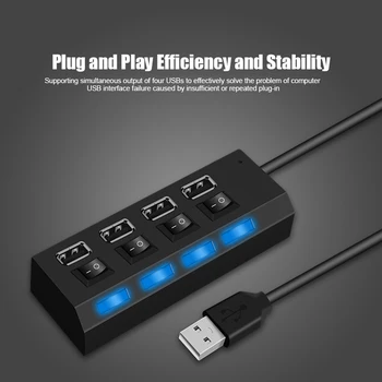 

4-port Splitter/7-port Splitter Hub Usb Splitter Computer Notebook Mouse Keyboard OTG Adapter NK-Shopping