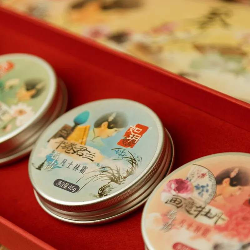 Original Shanghai 4pcs Primer Vanishing Cream Brighten Skin Moisturizing Anti-drying Nourish Cream Face Hands Skin Care Gift 3