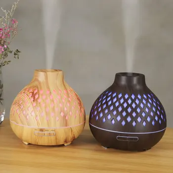

-400Ml Air Humidifier Aroma Diffuser Aromatherapy Essential Oils Ultrasonic Humidifier Remote Control