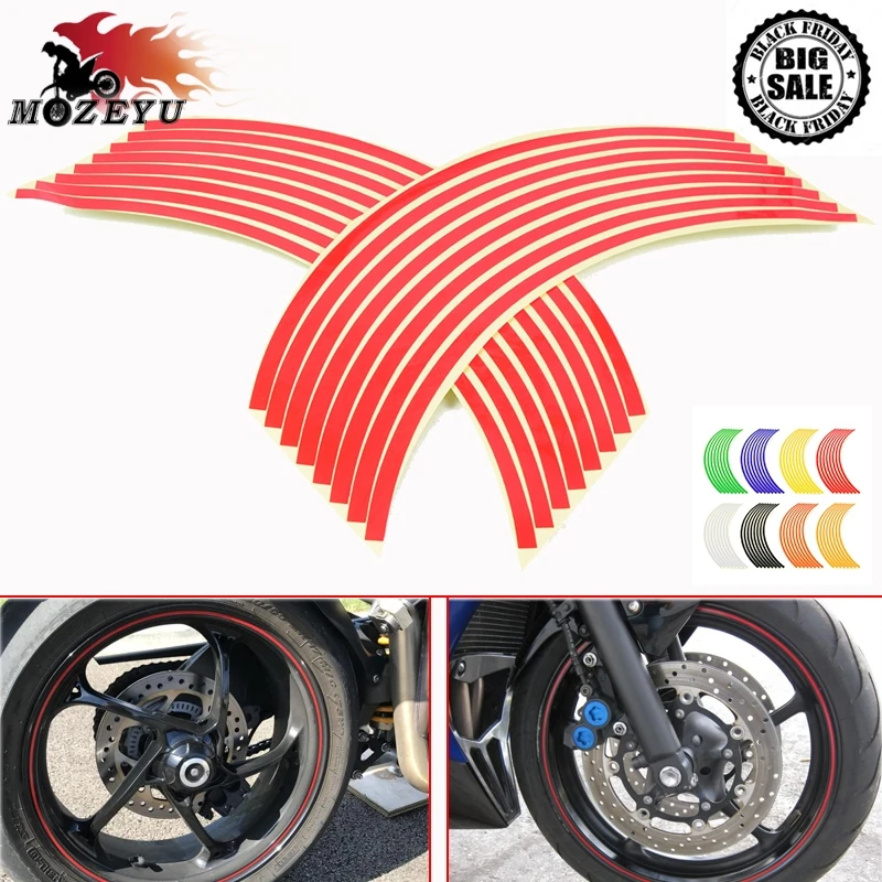 Наклейки на обод колеса мотоцикла 16 17 дюймов/18 дюймов для SUZUKI GSR 600 750 GS500 GSX 1300 R honda