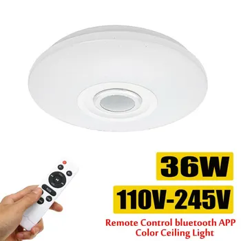 

Flush Mount Round Starlight Music Led Ceiling Light 36W RGB LED Music Ceiling Light Dimmable Lamp bluetooth Speaker APP Control