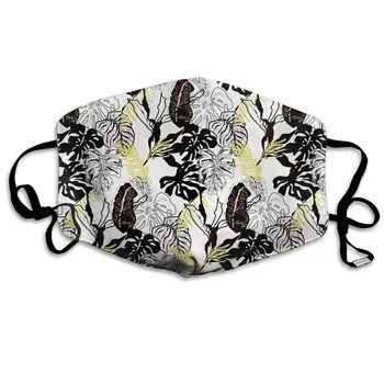 

Abstract Design Art Washable Reusable Mask, Cotton Anti Dust Half Face Mouth Mask For Kids Teens Men Women With Adjustable Ear