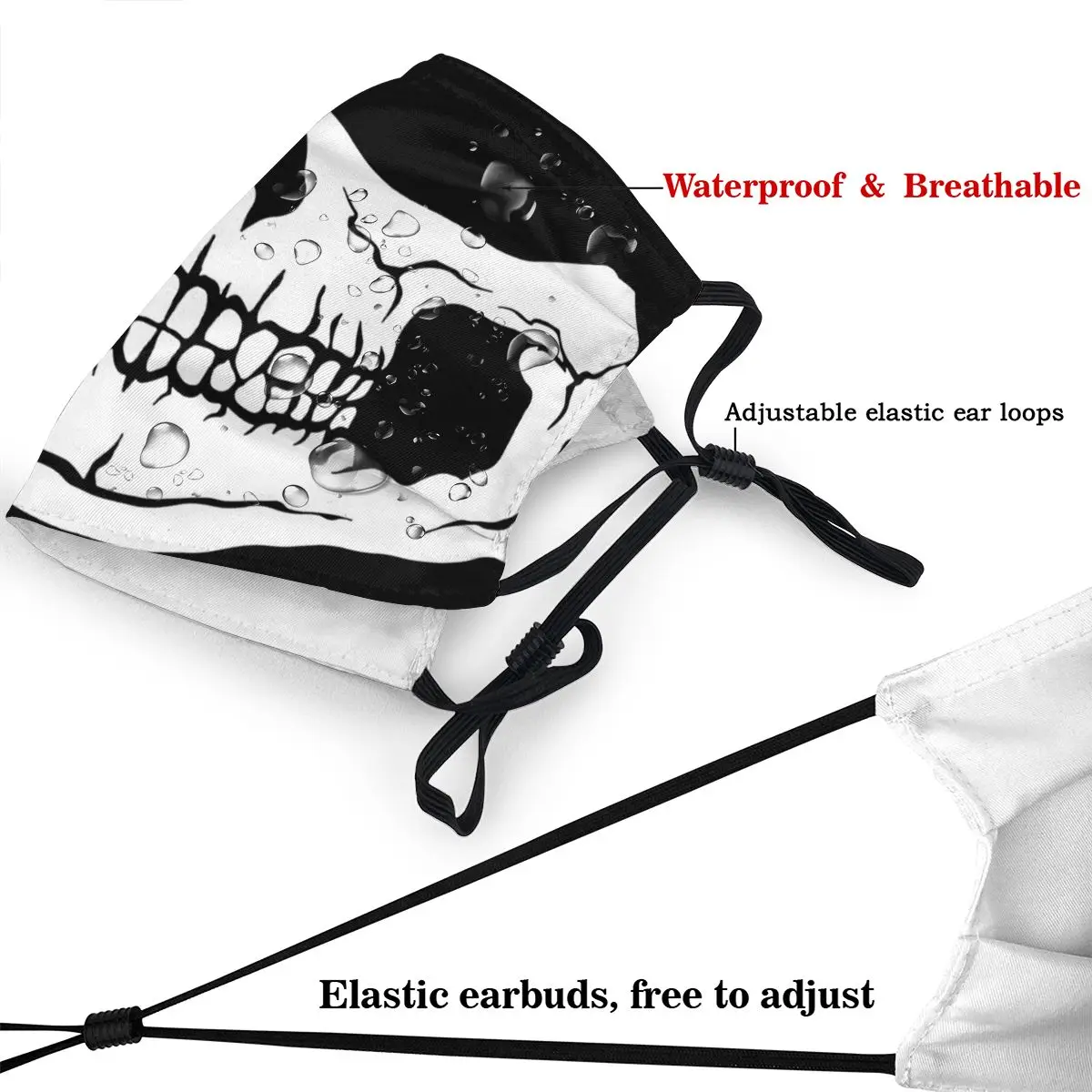 Protection's Mask Skull Funny Unisex Call of Duty World War Futuristic Shooter Game Washable Mask Protection Respirator Muffle