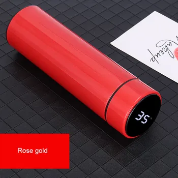 

500ML Smart Thermos Water Bottle Led Digital Temperature Display Stainless Steel Coffee Thermal Mugs Intelligent Insulation Cups