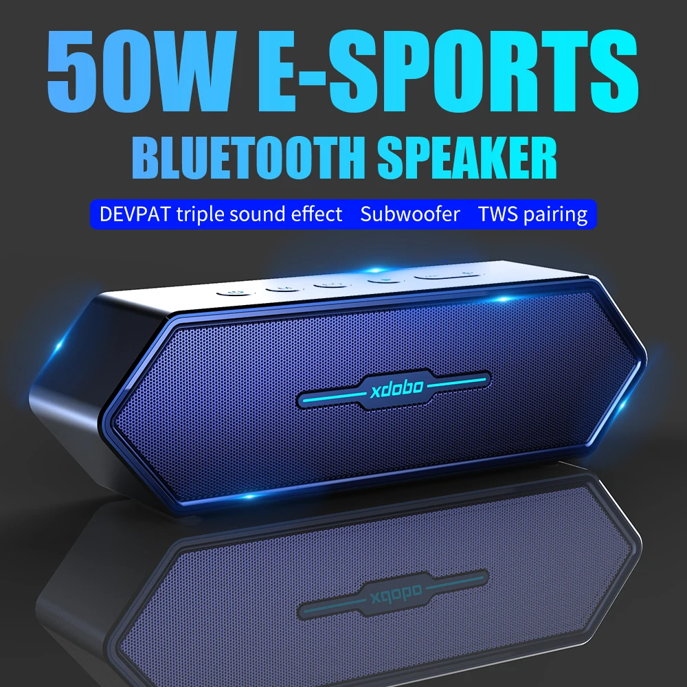 XDOBO 50 Вт высокомощный bluetooth-динамик Электронный Спортивный сабвуфер игровой Bluetooth