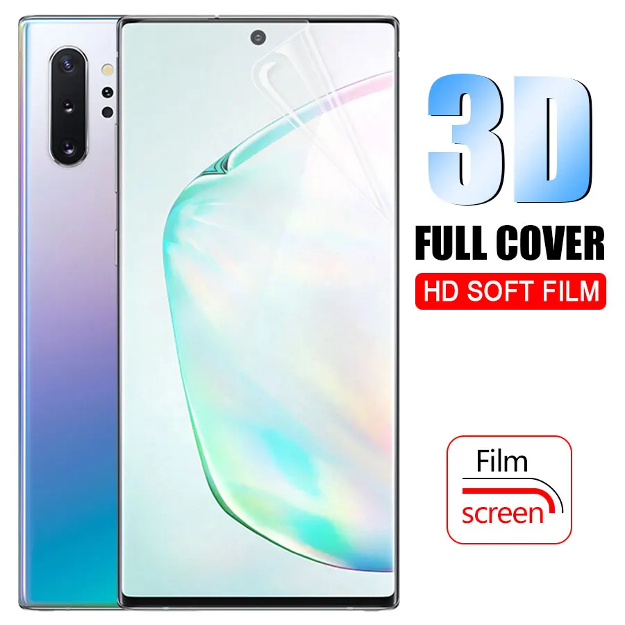 

3D Screen Protector Hydrogel Film For Samsung Note 10 Plus S10 Plus Protective Film For Samsung A10 20 30 40 50 60 70 80 90 S10e