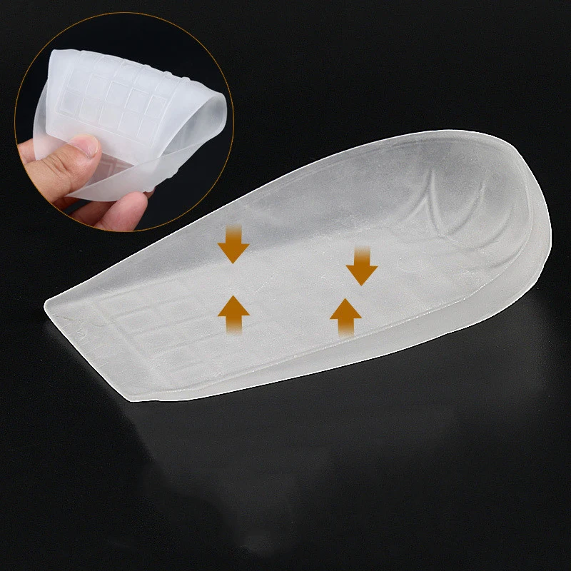 

Soft Heel Pads Anti-wear Foot Shock Absorption Pressure Anti-slip Half Insoles Breathable Deodorant Running Cushion Insoles