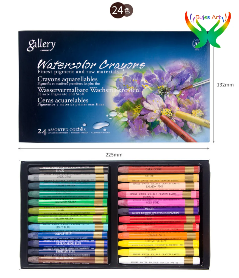 Mungyo 12/24/36 Colors Mac Series Oil Pastels For Children Water