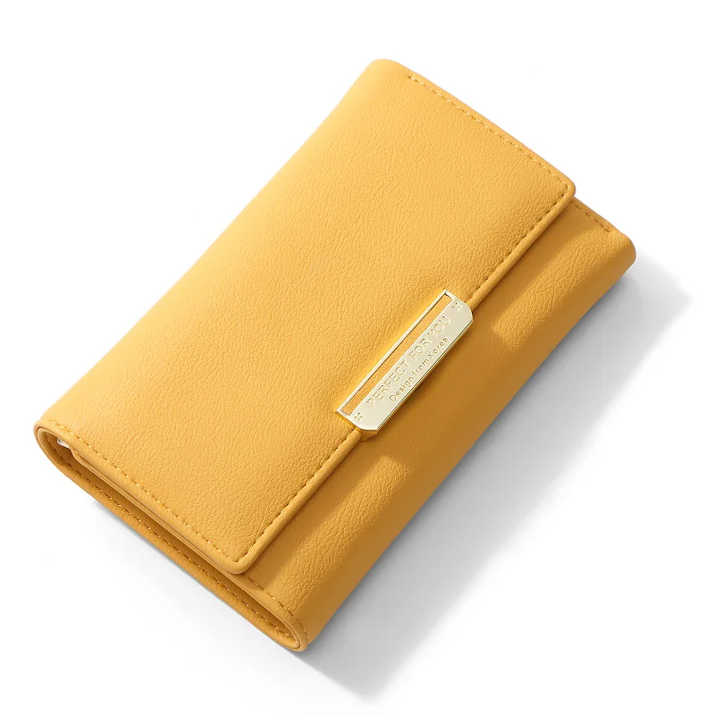 Yellow WEICHEN Стандартный Кошелек Много отделов держатель для карт Carteira женский кошелек из искусственной кожи женский кошелек женские кошельки - Цвет: Yellow