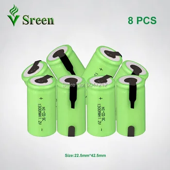 

1300mAh 1.2V SC NI-CD Rechargeable Battery Cell DIY to Subc Rechargeable Battery Packs Electronic Accumulator with Nickel Sheet