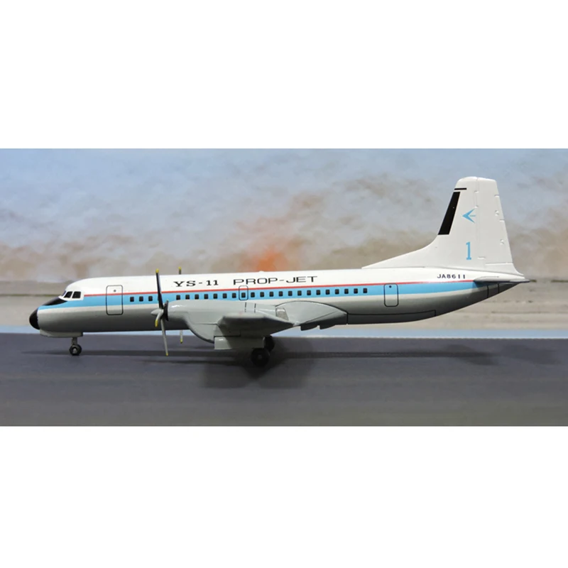 ダイキャストされた日本の航空機モデル,1/200スケールのnamc YS-11