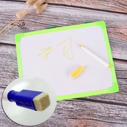 Pizarra blanca pequeña para escribir para niños, tablero de mensajes personalizado con rotulador, para oficina, nota colgante, grafiti, 1 unidad