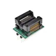 Soic28 soic 28 sop28 para dip28 programador adaptador soquete largura do corpo 7.5mm 300mil ic soquete conversor chip de teste