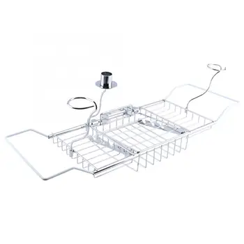 

1Pc Bathroom Bath Shower Tub Bathtub Caddy Storage Organizer Holder Soap Red Wine Rack Holder kitchen