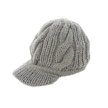Fashion Women Peaked Cap Hat Winter Warm Caps Knitted Headwear Outdoor Hats NIN668