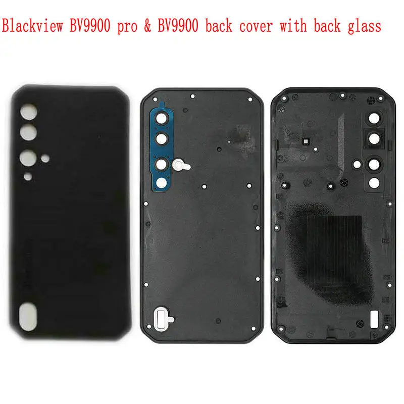 Pro originální blackview BV9900 pro baterie záda housings dveře obal záda sklo měkké sled panel bateria pouzdro pro BV9900