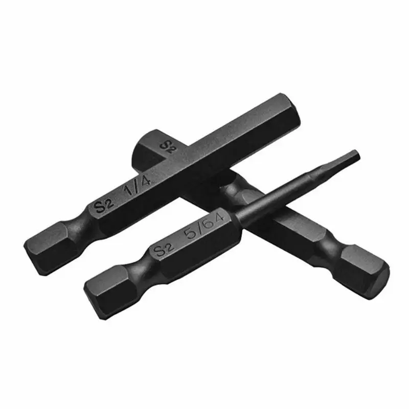 10 шт./компл. 50 мм с шестигранной плоская отвертка бит Hex Torx с плоской головкой ремонт безопасности отвертка набор Бит Torx сверло 50*6,35*6,35 мм