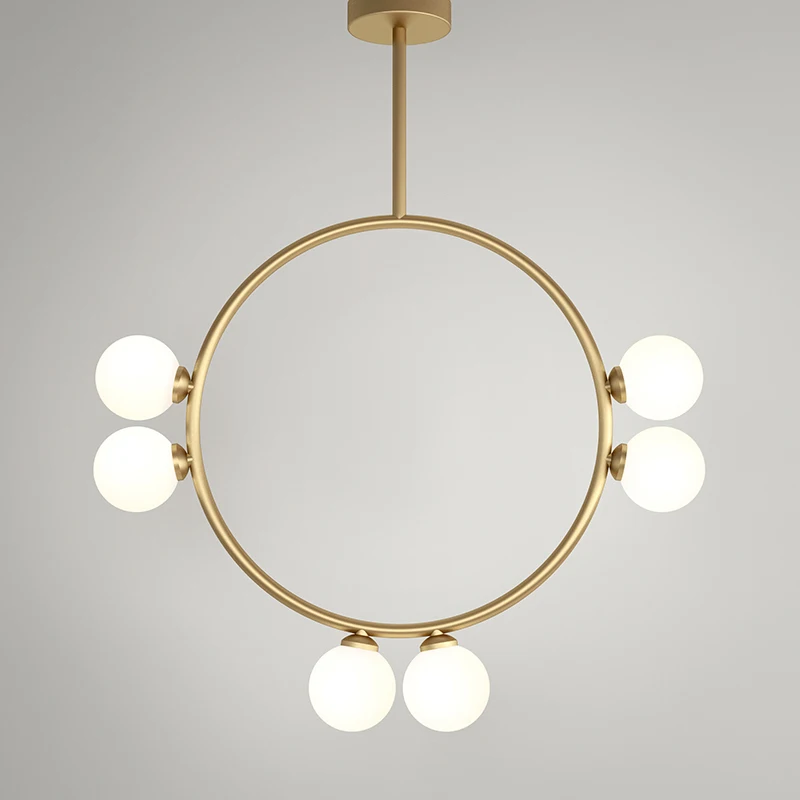 

Nordic Sitting Room Creation Long Lantern Lamp Bubble Glass Ball Magic Beans Droplight Personality luminaria