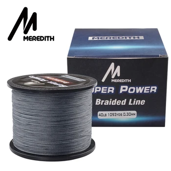 

MEREDITH 1000M PE Fishing Line 4 Strands Braided Fishing Line 10-40LB Multifilament Fishing Line Smooth Diameter 0.09-0.30mm