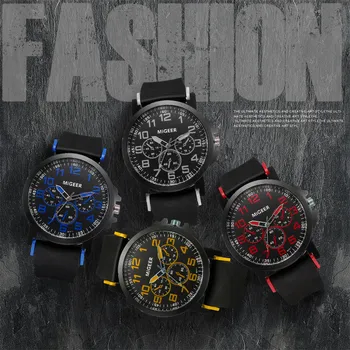 

Watch Men Classic Black Silicone Strap Stainless Steel Sport Wristwatch zegarki damskie quartz clock Women Watch Dropship /N6