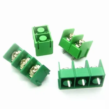 

10pcs KF7620 7.62mm pitch connector pcb screw terminal block connector 2 pin / 3 pin / 4Pin/5Pin/6P/7P/8P Green Black 10A 300V