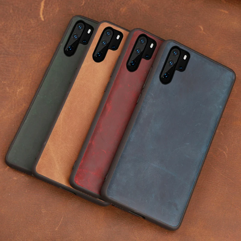 Чехол для телефона из воловьей кожи для huawei Pro P10 P20 P30 lite mate 9 10 20 Pro роскошный чехол из кожи Crazy Horse для Honor 8X9 10 lite чехол