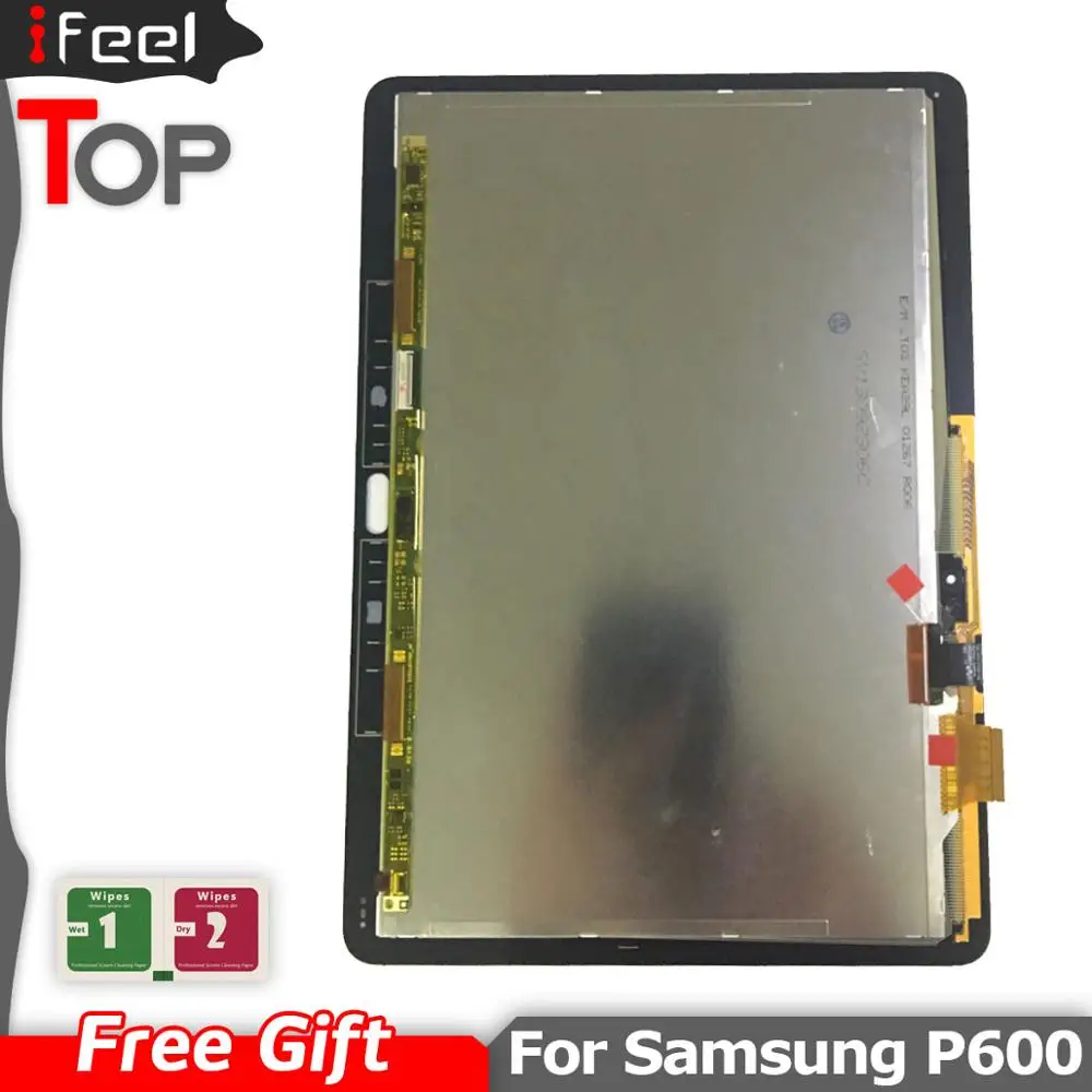 Протестированный рабочий ЖК-дисплей для samsung Galaxy Note 10,1 SM-P600 P605 P600 ЖК-дисплей Панель с кодирующий преобразователь сенсорного экрана в сборе