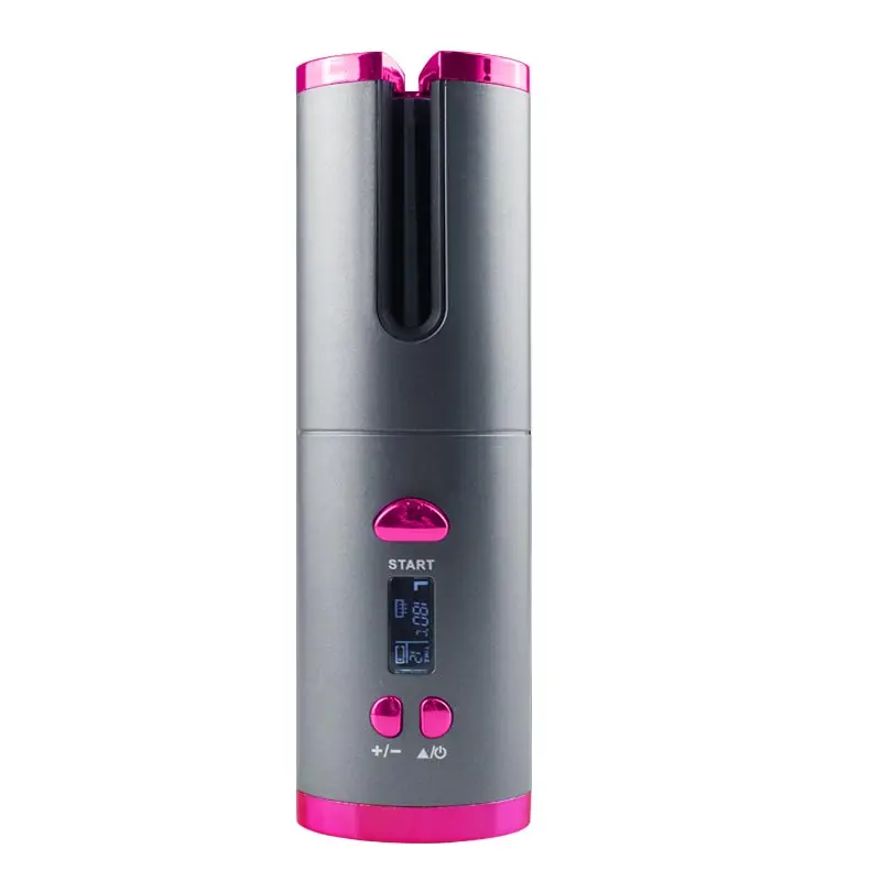 Hair curler USB charging cordless automatic rotating curling iron LED display temperature adjustable wave curling hair