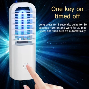 

2.5W USB Ozone Ultraviolet Disinfection Table Lamp UVC Sterilizer Household UV Sterilizers Desk Sterilizing Light