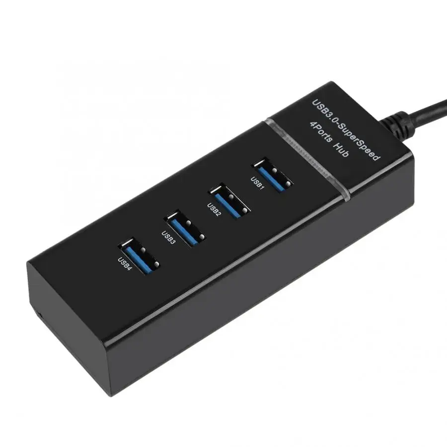 4 порта USB3.0 концентратор зарядная док-станция 5 Гбит/с зарядный концентратор адаптер для телефона/планшета/ПК/Windows зарядный концентратор