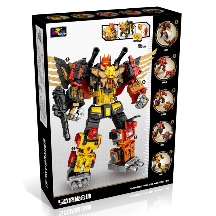 

Wei jiang Predaking Combination Transformation Toy Jingang Djinn Xiao Dapeng Storm Tooth Tiger Ferron Rhino Steel Claw Gift Box