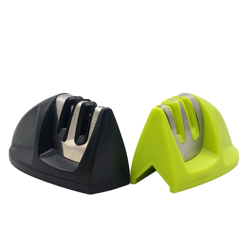 Two Stages Diamond Ceramic Kitchen Knife Sharpener Sharpening Stone Household Knife Sharpener Professional Kitchen Tools