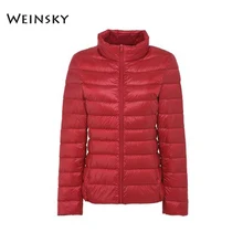  Spring Autumn Women Ultralight Thin Down Jacket White Duck Down Hooded Jackets Warm Winter Coat Parka Female Portable Outwear 