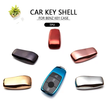 

Dropshipping Car Key Case Cover For Mercedes Benz 2017 E Class W213 S Class Protect Key Shell Bag Holder Pendant Car Styling